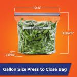 Hefty Gallon Size Plastic Freezer Bags, 20 Count