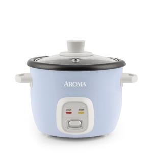 Aroma 4-Cup Rice and Grain Cooker, Blue