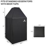 Waterproof Kegerator Beer Tower Cover - Black