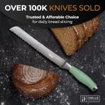 Orblue 8-Inch Serrated Bread Knife - Green