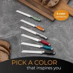 Orblue 8-Inch Serrated Bread Knife - Green