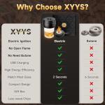 Electric Whiskey Smoker Kit with Rechargeable Lighter