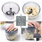 Ourokhome Portable Manual Food Processor Chopper