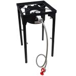 Propane Single Burner Camp Stove with Adjustable Leg