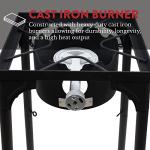 Propane Single Burner Camp Stove with Adjustable Leg