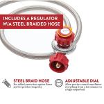 Propane Single Burner Camp Stove with Adjustable Leg