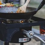Propane Single Burner Camp Stove with Adjustable Leg