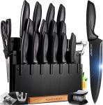 20-Piece Kitchen Knife Set with Sharpener