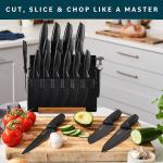 20-Piece Kitchen Knife Set with Sharpener