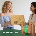 Bamboo Cutting Board with Juice Grooves & Handles