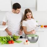 SUSTEAS Large Stainless Steel Salad Spinner and Slicer