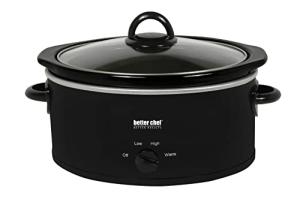 Better Chef 3-Quart Oval Slow Cooker with Glass Lid