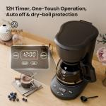 Kismile Compact Coffee Maker with LED Display
