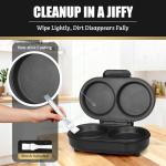 Electric Nonstick Omelette Maker with Dual Grooves