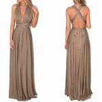 Women’s Convertible Wrap Dress – V-Neck Maxi