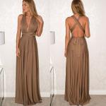 Women’s Convertible Wrap Dress – V-Neck Maxi