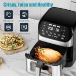 6.2 QT Air Fryer with Digital Touch Screen