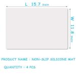 Non-Slip Silicone Mats for Crafts and Cooking