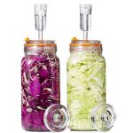 JILLMO 2L Glass Fermenting Jar Set