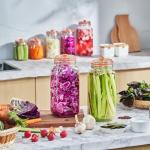JILLMO 2L Glass Fermenting Jar Set