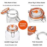 JILLMO 2L Glass Fermenting Jar Set