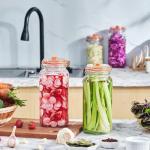 JILLMO 2L Glass Fermenting Jar Set