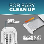 Elite Gourmet Long Slot 4-Slice Toaster, White