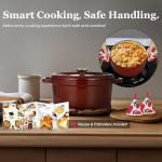 Overmont 5QT Enameled Cast Iron Dutch Oven