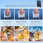 RAPSUAR Under Counter Ice Maker Machine, 120Lbs Daily