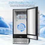 RAPSUAR Under Counter Ice Maker Machine, 120Lbs Daily