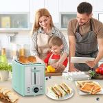 Azure Blue 2-Slice Toaster with LCD Display
