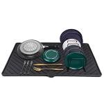 Large Silicone Dish Drying Mat with Drain