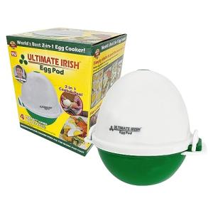Irish Egg Pod - Microwave Egg Cooker for 4 Eggs