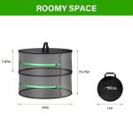 2-Layer Herb Drying Rack with Zipper and Hook