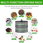 2-Layer Herb Drying Rack with Zipper and Hook