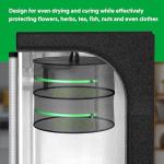 2-Layer Herb Drying Rack with Zipper and Hook