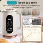 Soy Milk Maker with Self-Cleaning and Heating Functions