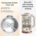 Soy Milk Maker with Self-Cleaning and Heating Functions