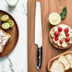Wickwillow 10” Serrated Bread Knife with Ergonomic Handle