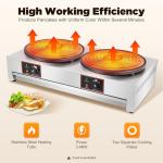 16-Inch Electric Crepe Maker with Temperature Control