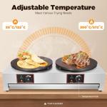 16-Inch Electric Crepe Maker with Temperature Control