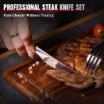 Huusk Japanese Stainless Steel Steak Knife Set