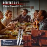 Huusk Japanese Stainless Steel Steak Knife Set