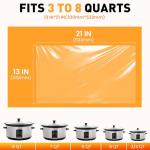 30 Pack Disposable Slow Cooker Liners, Large Size