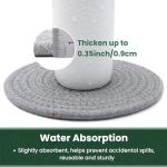 KITLAB 8 Inch Heat Resistant Trivets Set of 6