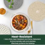 KITLAB 8 Inch Heat Resistant Trivets Set of 6