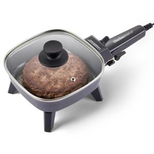Elite Gourmet 7” Electric Skillet with Lid