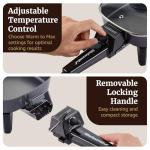 Elite Gourmet 7” Electric Skillet with Lid