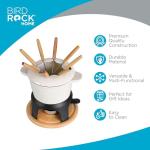 BIRDROCK HOME Cast Iron Fondue Pot Set