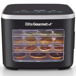 Elite Gourmet 5-Tray Food Dehydrator with Light